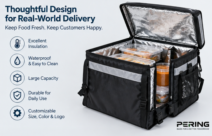 Pering Bags: A Large-Scale Food Delivery Bag Manufacturer with 140,000 Bags Monthly Capacity