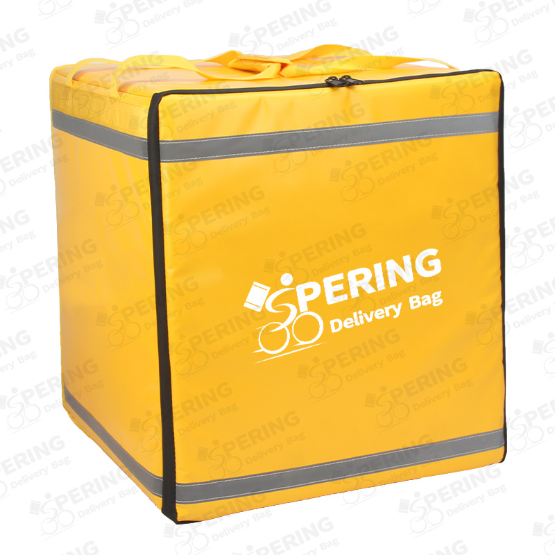 CUSTOM LARGE CAPACITY YELLOW HOT FOOD LOGO DELIVERY BAG
