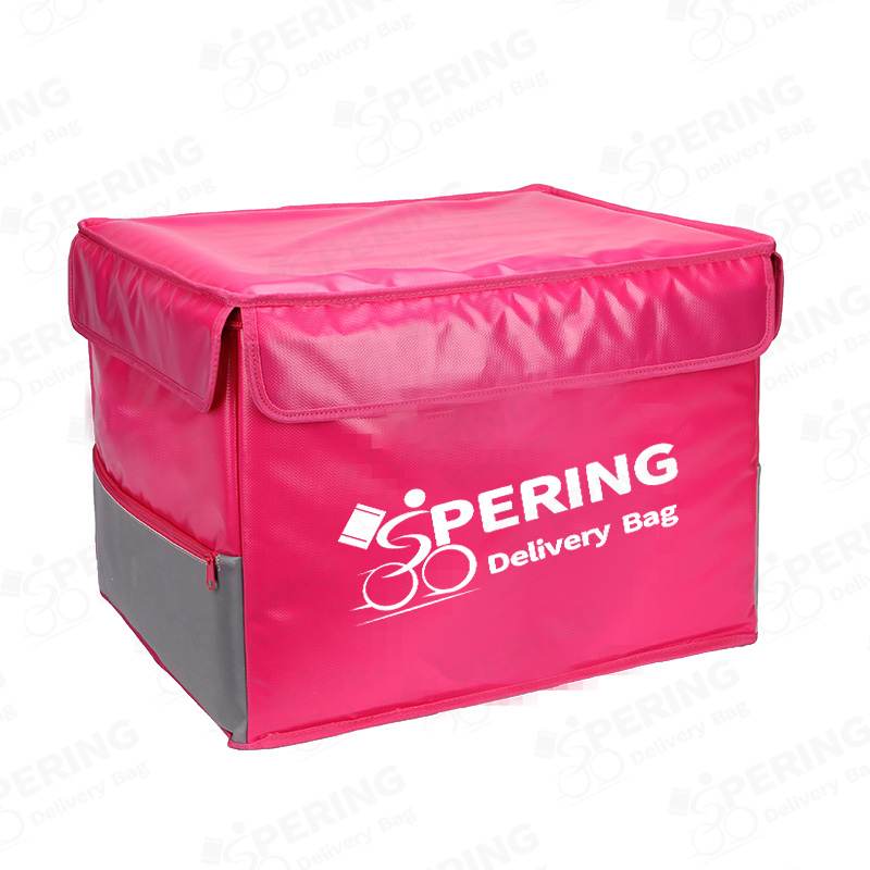 PERING CUSTOM PINK COLOR COURIER FOOD DELIVERY BAG FOR MOTORBIKE